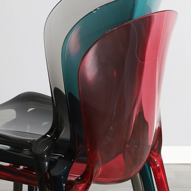 Contemporary Kitchen Dining Side Chair Plastic Parsons Chairs