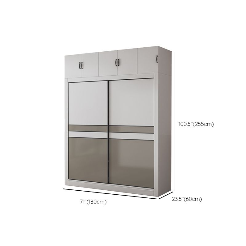 Manufactured Wooden Kids Closet Bedroom Hanging Clothes Rack with Sliding Door