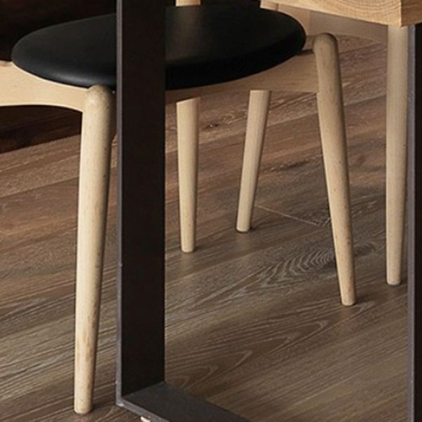 Modern Dining Set 1/7 Pieces Rectangle Pine Wood Dining Table