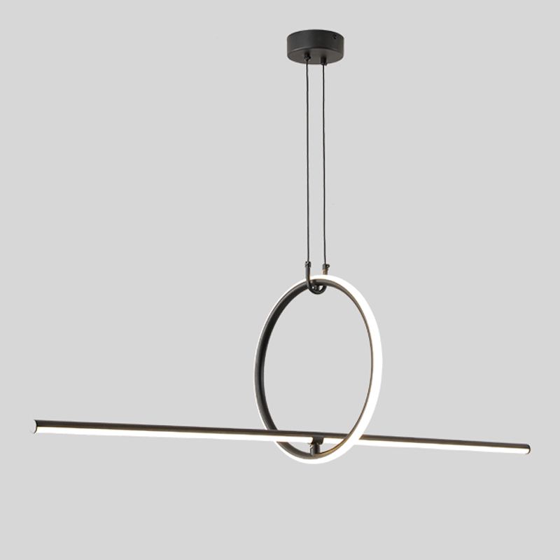 Luces colgantes de la isla lineal iluminación colgante moderna para cocina