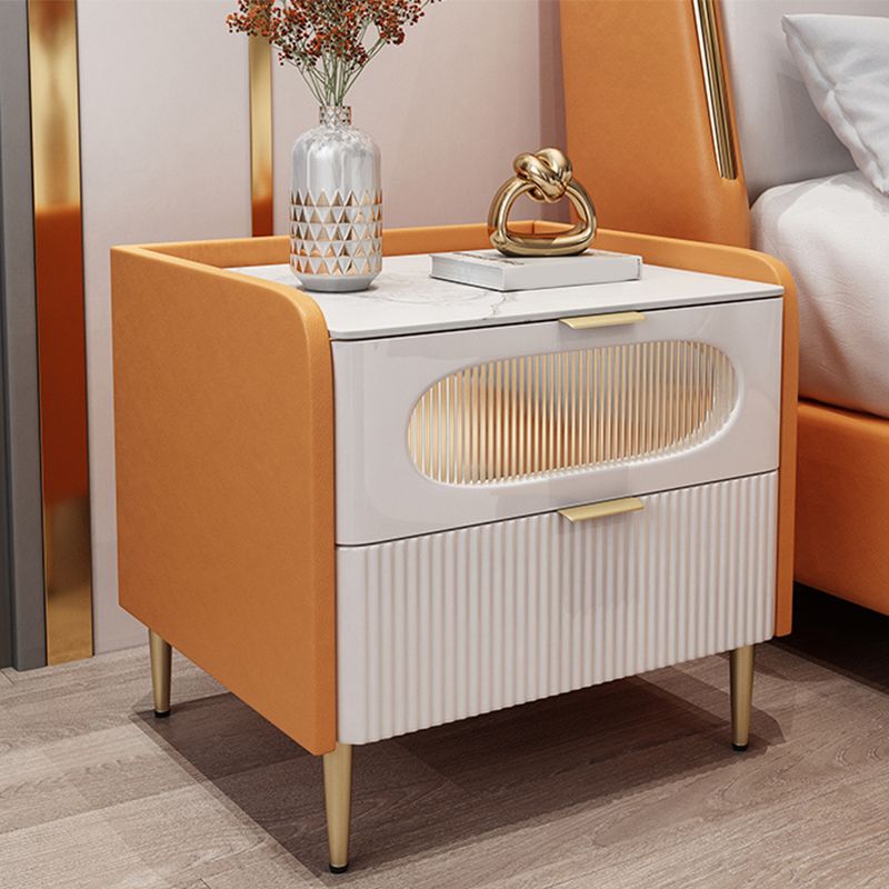 Modernism Solid Wood Night Table Drawer Storage Bed Nightstand