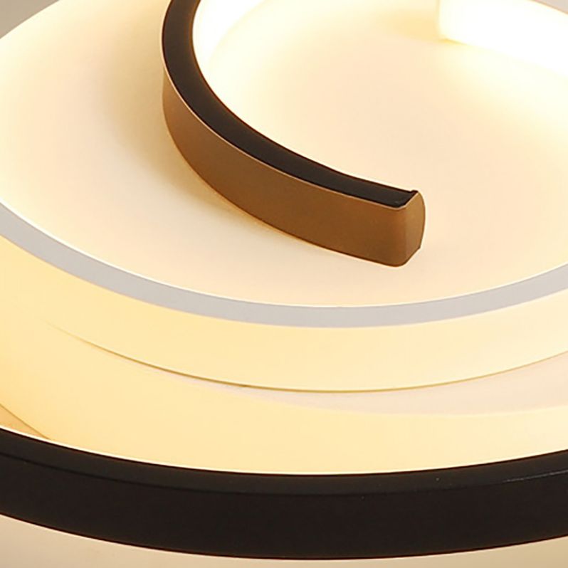 Plafonnier encastré de style moderne, plafonnier minimaliste à géométrie LED