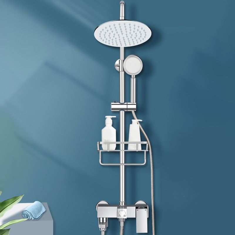 Modern Shower System Handle Lever Wall Mounted Spot Resist Copper Shower System