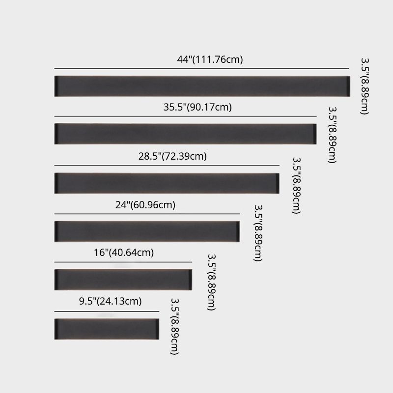 Moderne lineare Wandhalterung beleuchtet Acrylwandmontagebeleuchtung für Schlafzimmer