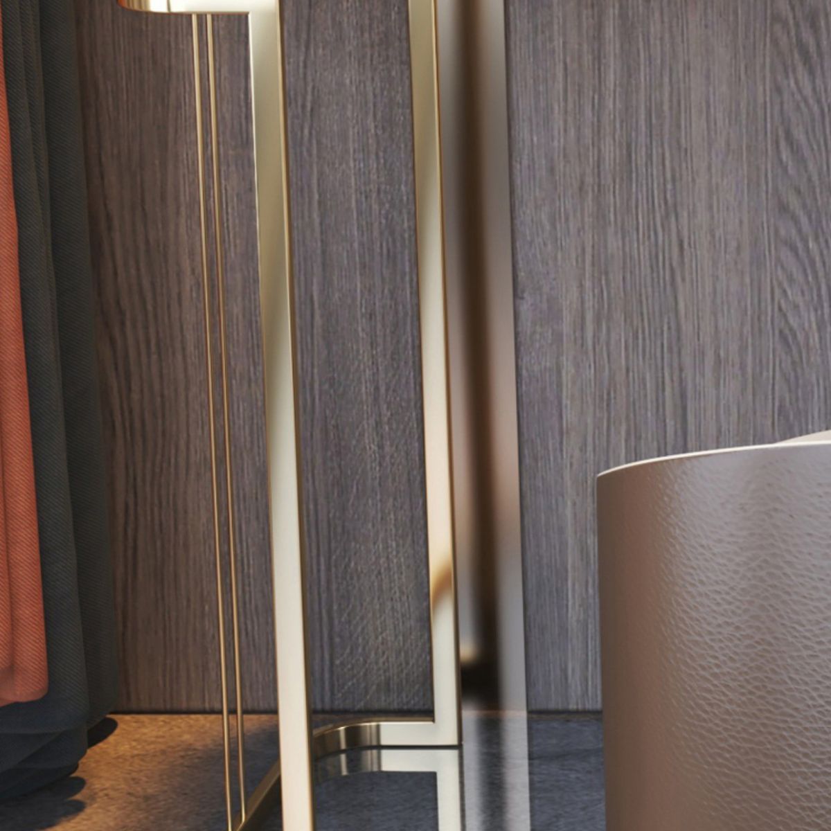 Glam Glass Vanity Desk Bedroom Vanity Dressing Table with Drawer