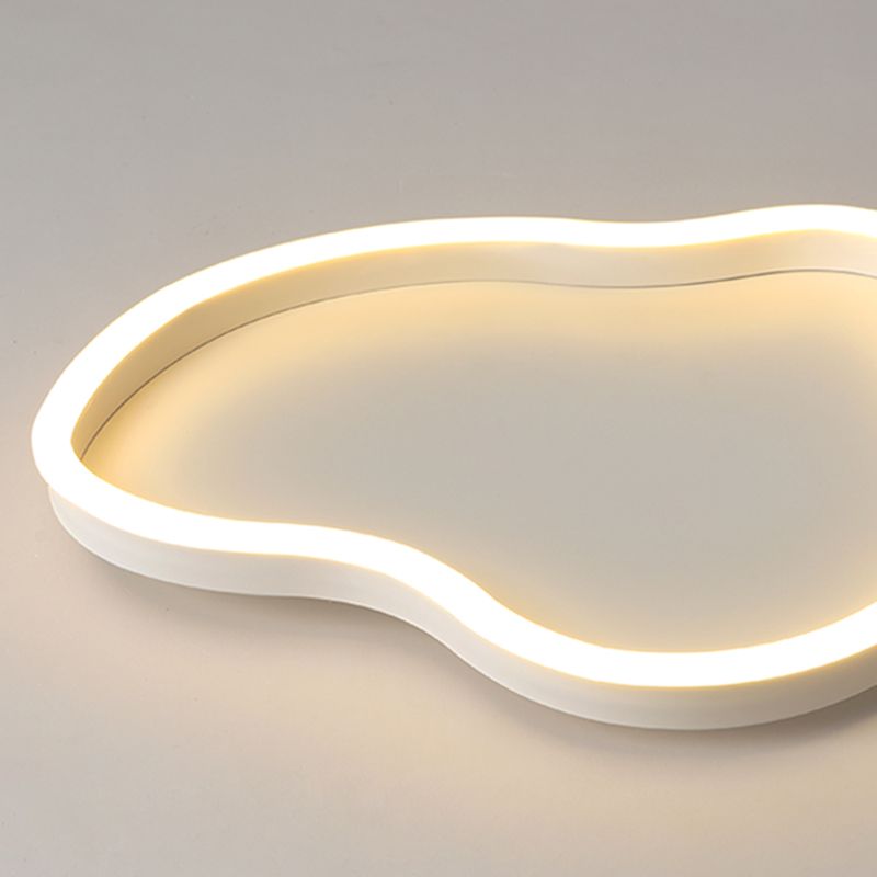 Metal Cloud Ceiling Fixture Nordic Style LED Close to Ceiling Lamp in White