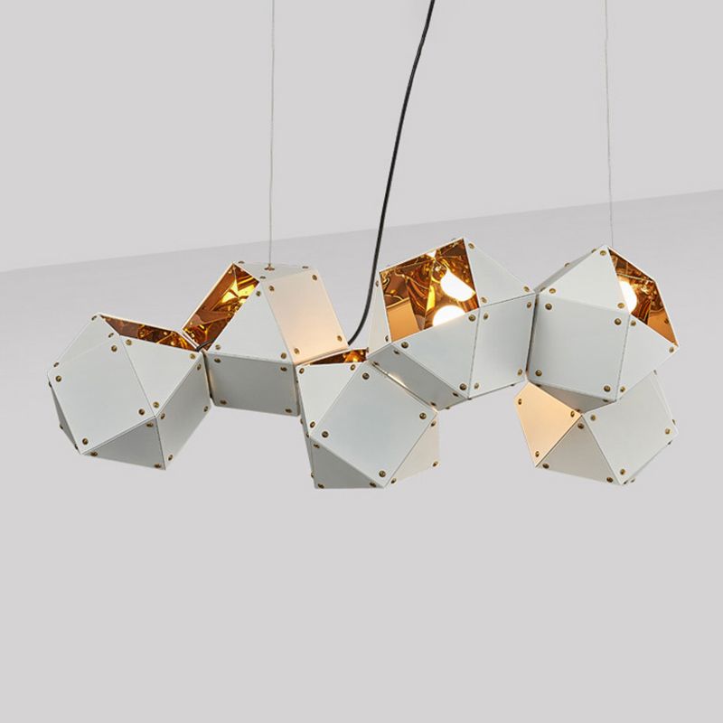 Modern Style Hanging Island Light Metal Dining Room Island Chandelier