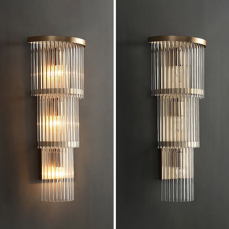Postmodern Crystal Wall Light Geometric Shape Wall Sconce for Living Room
