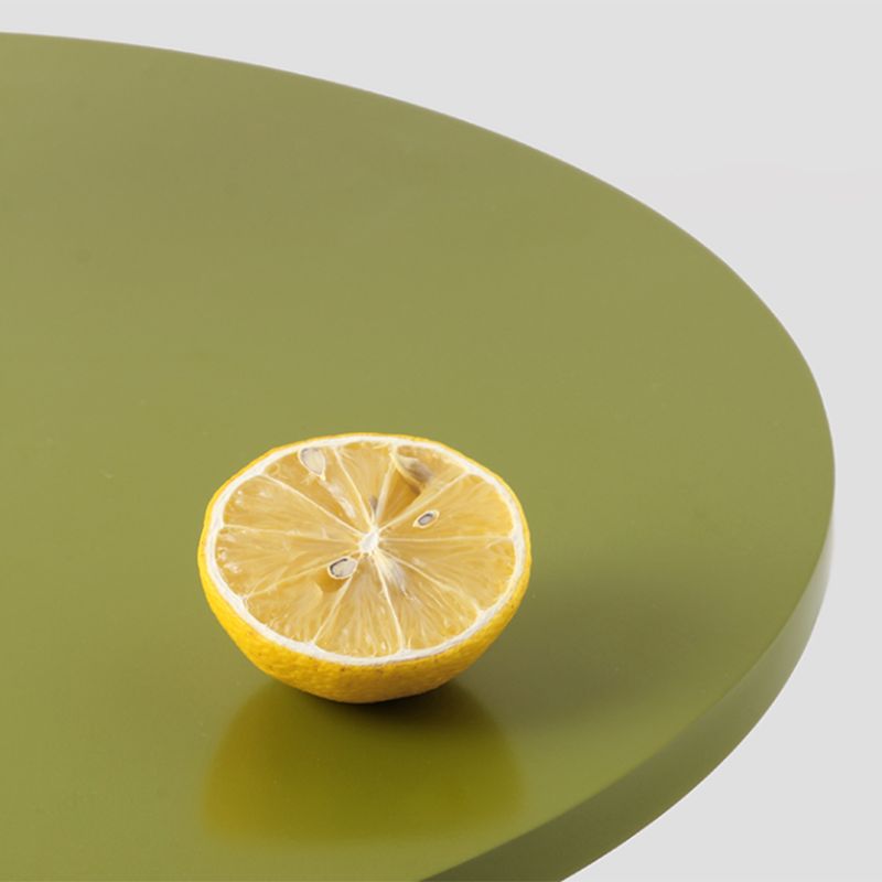 Round/free Shape Square Block Base Glass/solid Wood Table Modern Style Coffee Table
