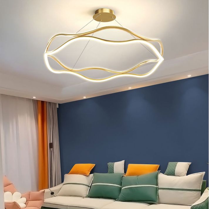 Weaving Wohnzimmer Kronleuchter Lampe Metall Einfachheitstil Kronleuchter Beleuchtung