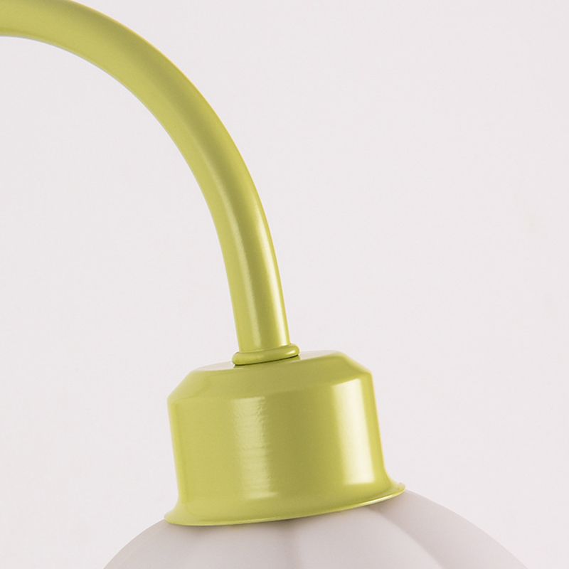 Glass Bowl Shape Sconce Light Modern-Style 1 Light Wall Light Fixtures in Green