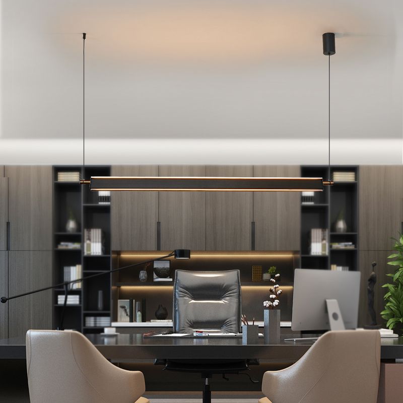 Estilo moderno Shape Shape Island Light Metal 2 Lights Island Light for Office