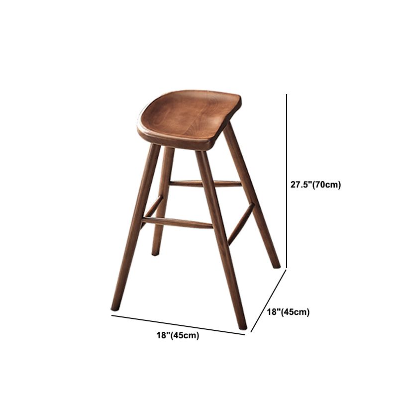 1/3 Pieces Modern Round Bar Table Set Ash Wood Bistro Set with Footrest