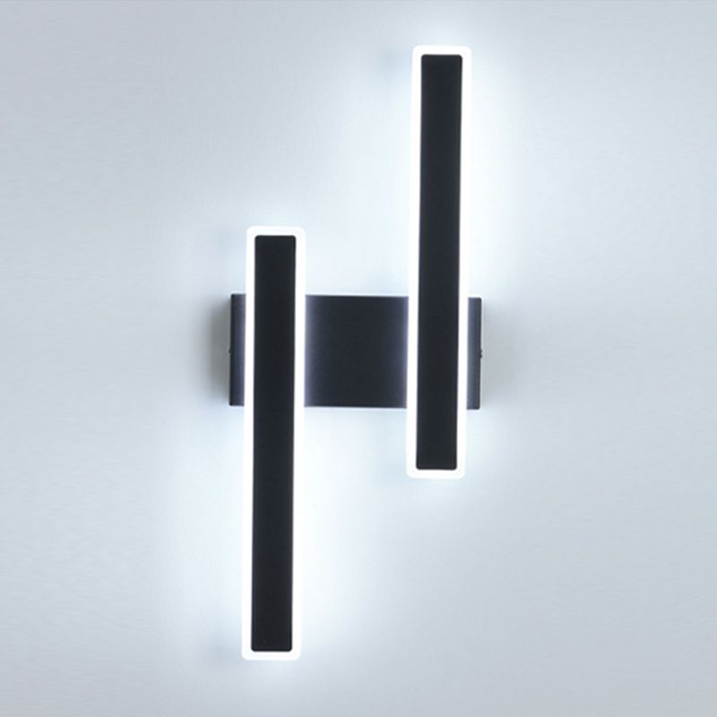 Forme de rectangle Lumières murales en métal moderne luminaires muraux de style moderne