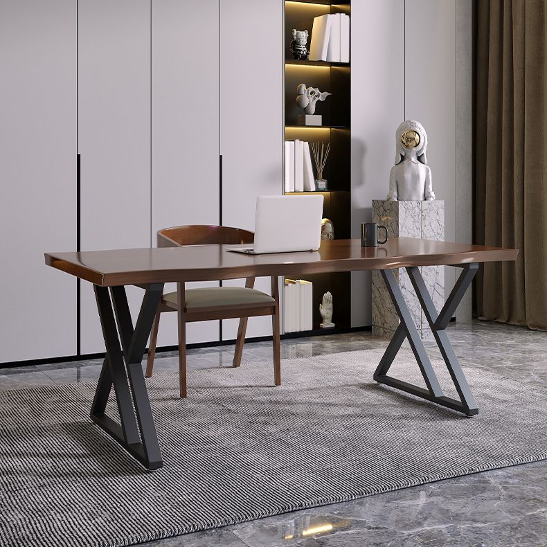 Industrial Dinette Set 1/2 Pieces Solid Wood and Metal Dining Table Set