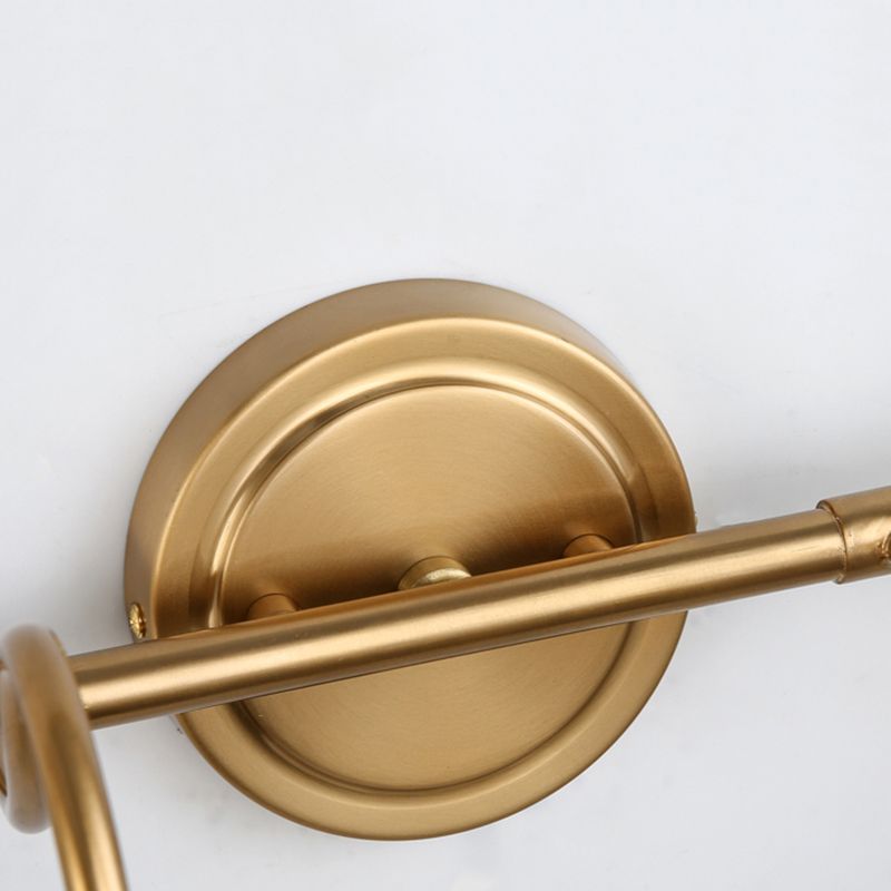 Postmodern Simplicity Bell Vanity Sconce Lights Metallic Wall Mount Light Fixture for Bathroom