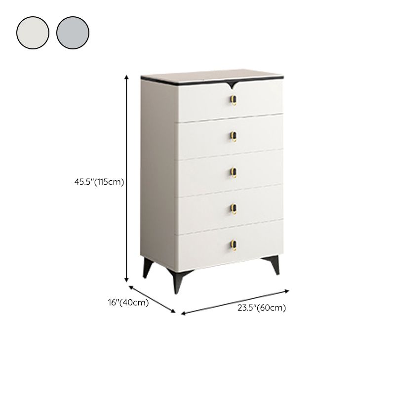 Stone Glam Storage Chest Bedroom 16" Wide Chest with Drawers