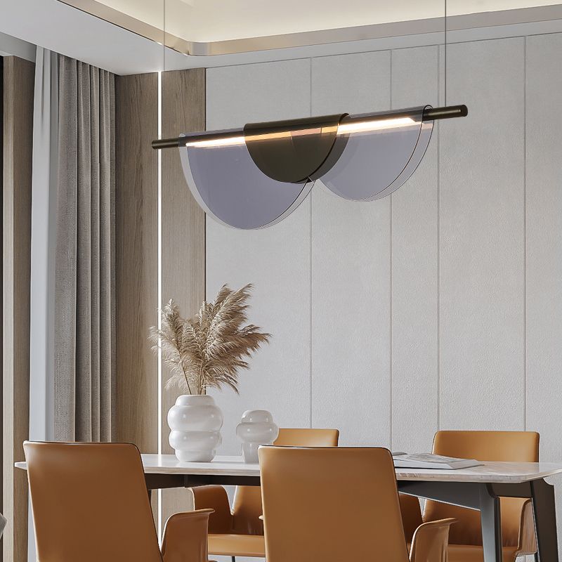 Modern Hanging Light Metal Island Light Fixture for Dining Room