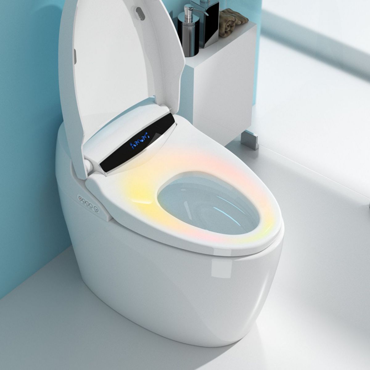 Porcelain Floor Mounted Toilet One-Piece Toilet Modern Toilet Bowl