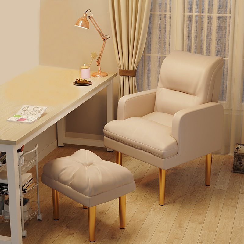 Faux Leather Chair 25.9" L x 25.9" W x 37.4" H Arms Included Chair for Living Room