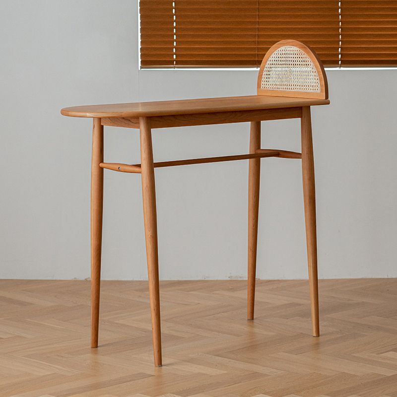 Irregular Shape Cherry Bar Table Set 1/2/3 Pieces Modern Counter Table with High Stools