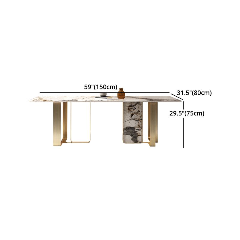 Glam Style Sintered Stone Dining Set 1/2/3/5/6 Pieces Dining Set for Dining Areas