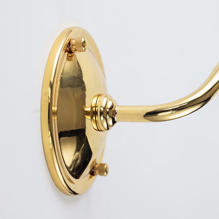 Modern Metal Flush Mount Wall Lamp 1-Light Sconce Lights with Glass Shade