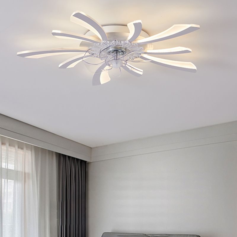 Lampada a ventola del soffitto in metallo Nordico Light Aitura del soffitto con lama a ventola ABS
