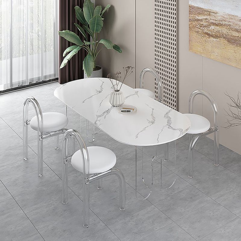 Modern 1/5 Pieces Dining Set Stone Dining Table Set for Kitchen