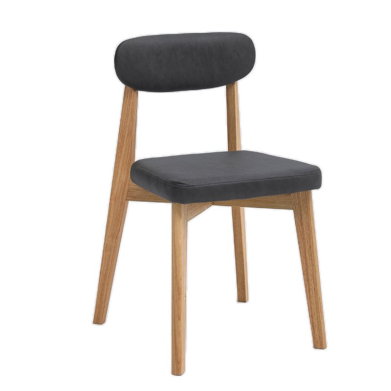 Armless Chair17.5"L x 19.6"W x 33.2"H Solid Wood Frame Chair for Living Room