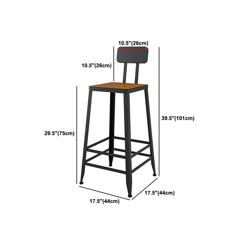 1/2/9 Pieces Industrial Pub Table Set Rectangle Bar Table and Armless Bar Stools