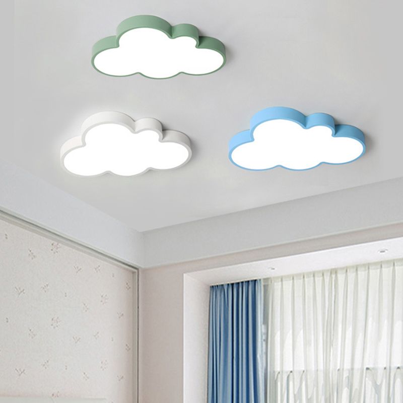 Nuage de nuages Fixtures Macaron Acrylique Fixation du plafond pour la chambre à coucher