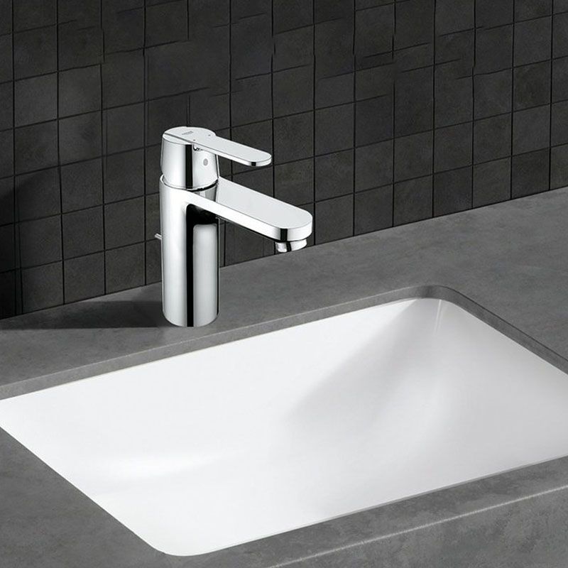 Classic Bathroom Sink Overflow Pop-Up Drain Trough Sink (Not Including Faucet)