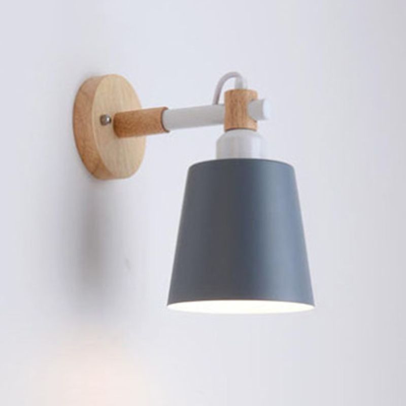 Fissaggi da lampada a parete da 1 luci moderni macchero in metallo e vetro montato sulla lampada montata