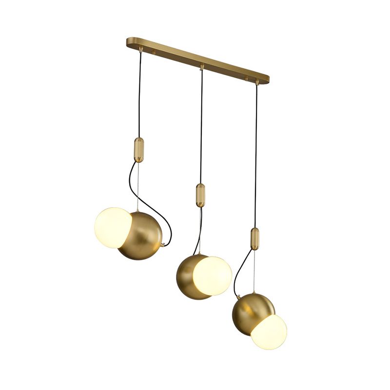 Modern Style Metal Ball Pendant Lighting Fixtures Mutil Lights Hanging Ceiling Lights