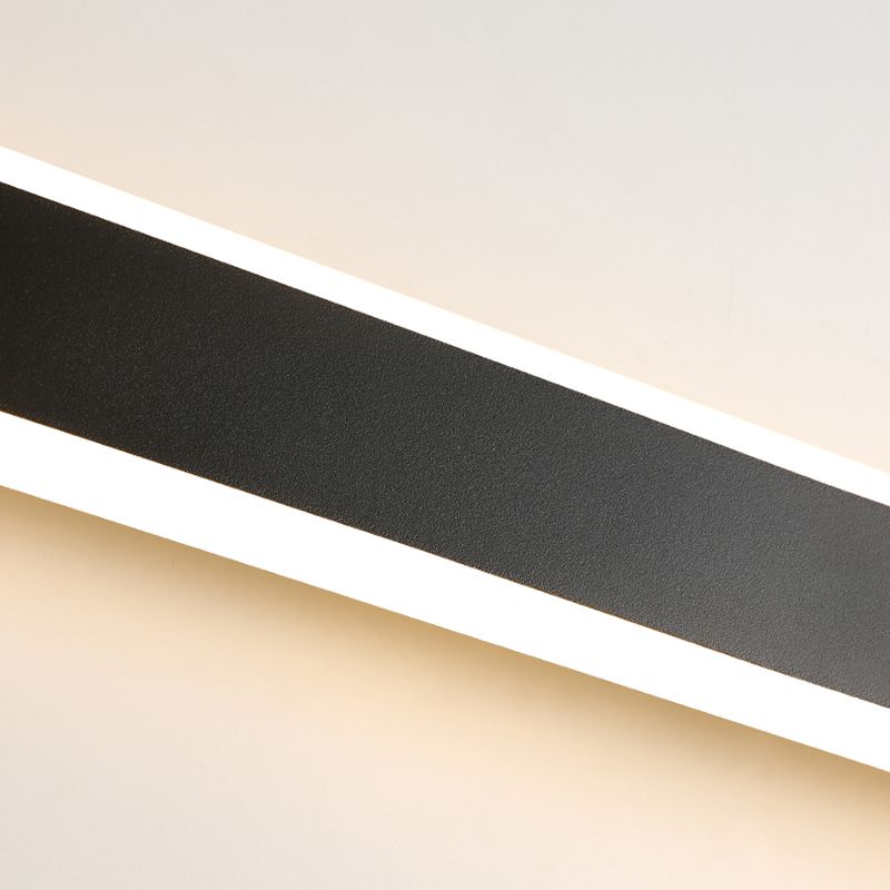 Hedendaagse stijl lineaire wandverlichting armaturen metaal 1 lichte LED wandmontage lamp