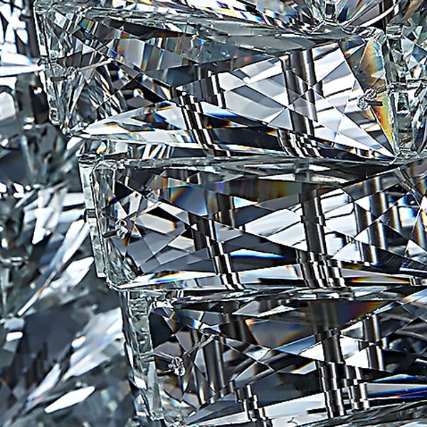 Geometrischer Schatten Einleichter Wandleuchter moderner Kristallwandmontageleuchte