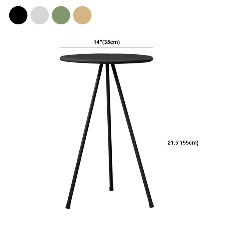 21.6"/27.5"Tall 3 Legs Round Ironcraft Table Top Coffee Table