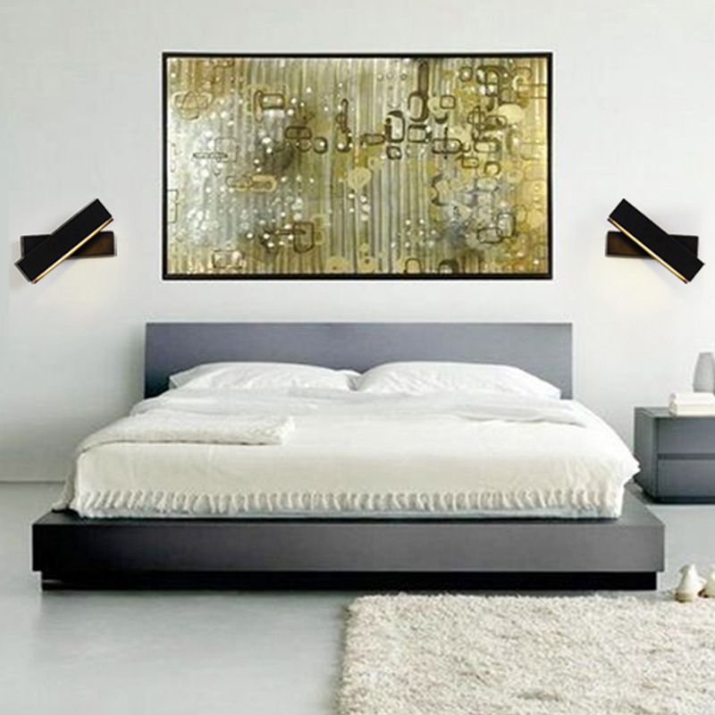 Luz de la pared de la pared de sombra cuadrada simple de luz simple iluminación de pared de metal de estilo simple