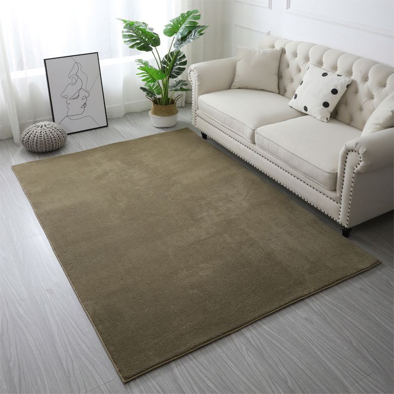 Tapis intérieur contemporain Polyester Washable Area Spare pour le salon