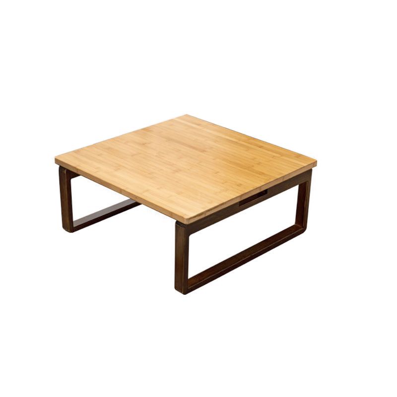 Scandinavian Square Wood Coffee Table Folding 2 Legs Cocktail Table