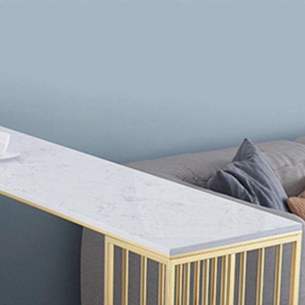 Glam Pub Table Double Pedestal Bar Height Rectangle Bar Table for Bar