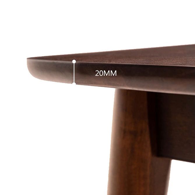 Contemporary Solid Wood Rectangle Shape Dining Table Kitchen Dining Table with 4 Legs