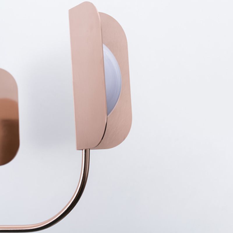 Nordic Style Metal Chandelier Branch Brown Pendant Lamps for Living Room