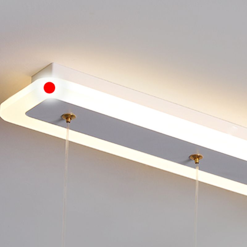 Éclairage linéaire à LED blanche Fixtures d'éclairage à ébullition moderne Lumière à ébullition