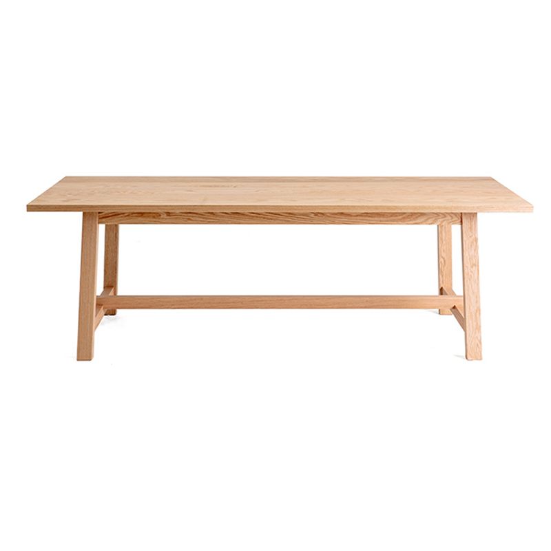 Contemporary Home Writing Desk Solid Wood H-shape Base Office Desk