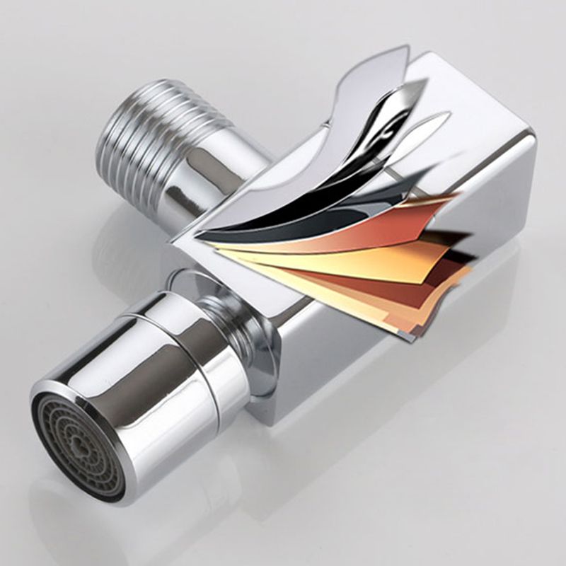Contemporary Wall Mounted Bathroom Faucet Knob Handle Brass Faucet