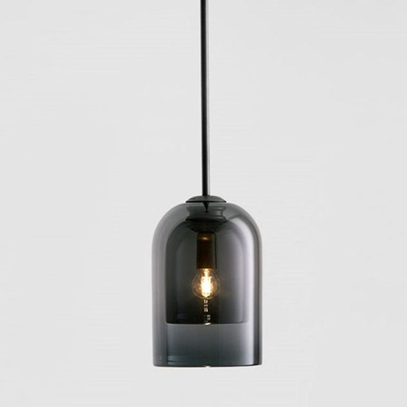 1 Light Bell Pendant Lighting Modern simplicity Glass Pendant Ceiling Lights for Restaurant