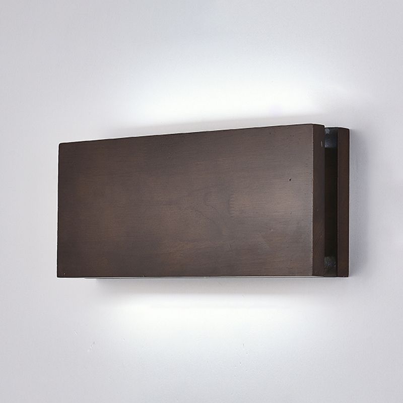 Geometría de 2 luces Diclas de pared de madera de estilo moderno para dormitorio