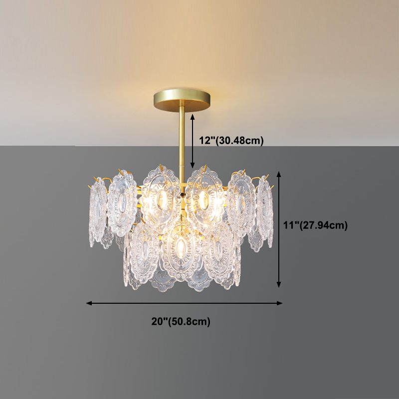 Luces colgantes de forma única de forma contemporánea de vidrio colgante accesorios en oro